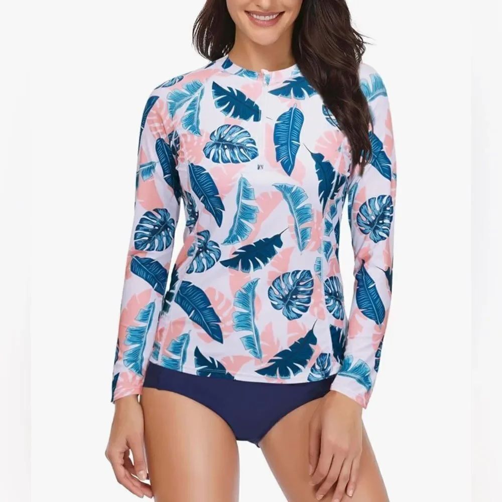 Daci 2 Piece Rash Long Sleeve Swimsuit UPF 50 XXSmall